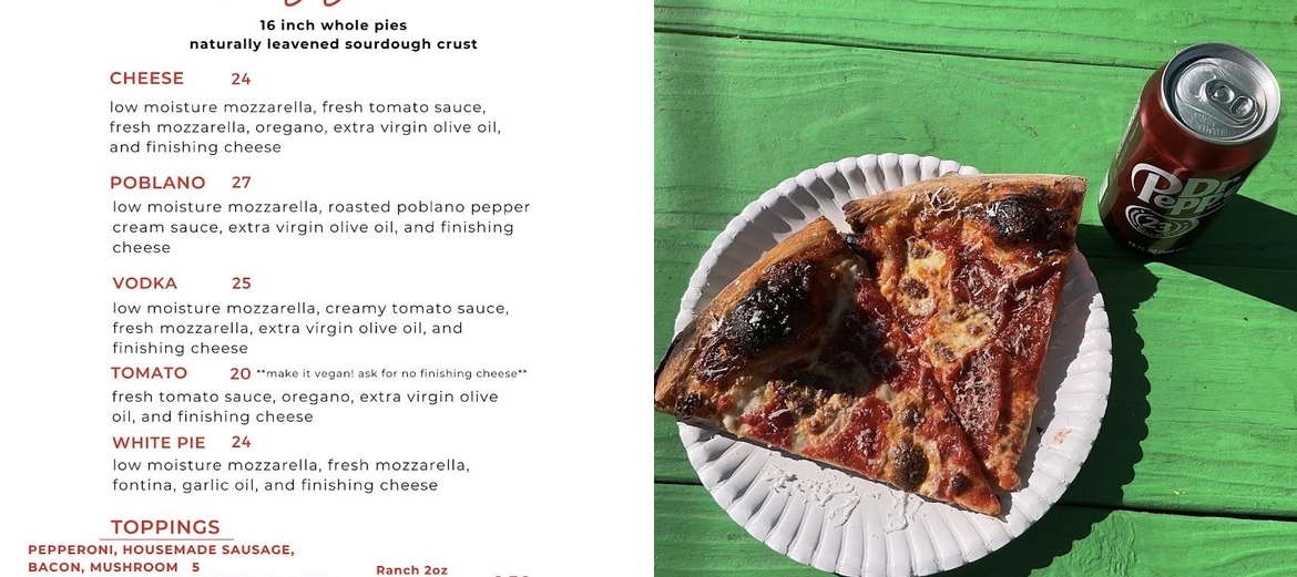 Lovers Pizzeria Menu